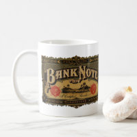 Vintage Cigar Label Art, Bank Note Money Finance