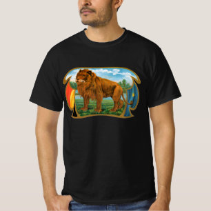 Vintage Cigar Label Art, Lion, King of the Jungle T-Shirt