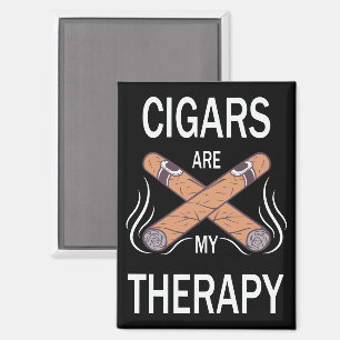 Vintage Cigar Therapy Magnet