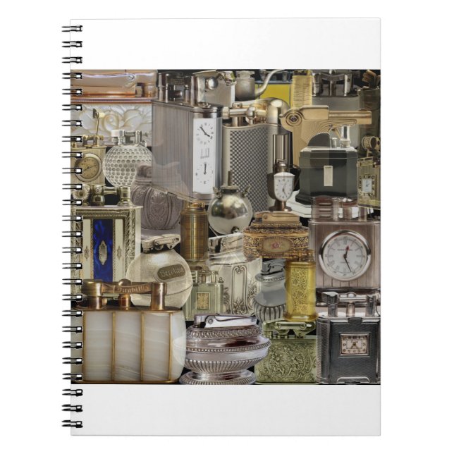 vintage cigarette lighters notebook (Front)