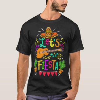 Vintage Cinco De Mayo Cactus Sombrero Guitar Premi T-Shirt