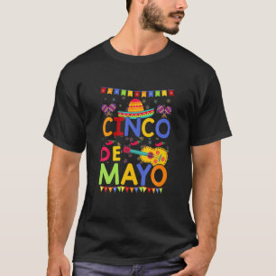 Vintage Cinco De Mayo Mexico Guitar Funny T-Shirt