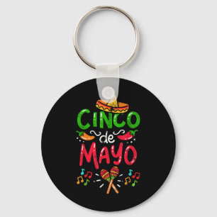 Vintage Cinco De Mayo Mexico Keychain