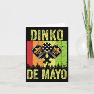 Vintage Cinco De Mayo Pickleball Dinking Dinko De Card