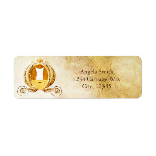 Vintage Cinderella Carriage Address Labels