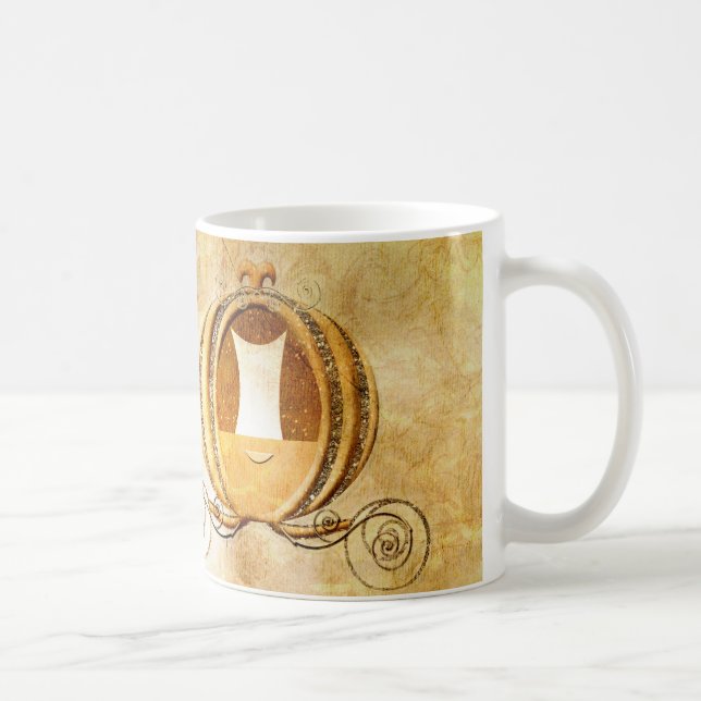 Vintage Cinderella Carriage Princess Coffee Mug (Right)