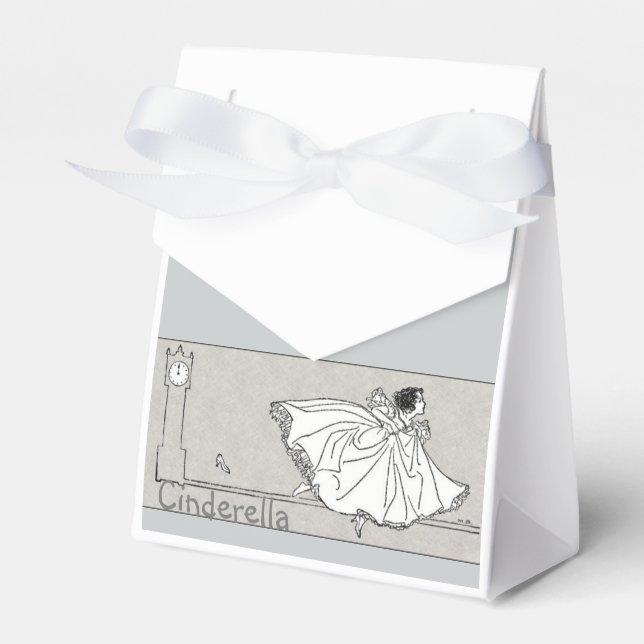 Vintage Cinderella Princess Party Favours Box (Front Side)