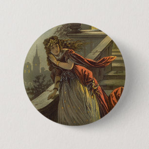 Vintage Cinderella, Victorian Fairy Tales 2 Inch Round Button