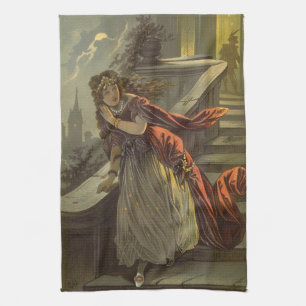 Vintage Cinderella, Victorian Fairy Tales Kitchen Towel