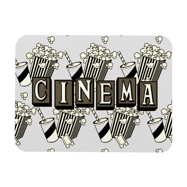 Vintage "Cinema" Flexible Magnet (Horizontal)