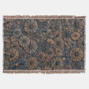 Vintage Circle Elegance Throw Blanket