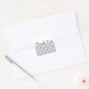 Vintage Circle Pattern Thank You Sticker
