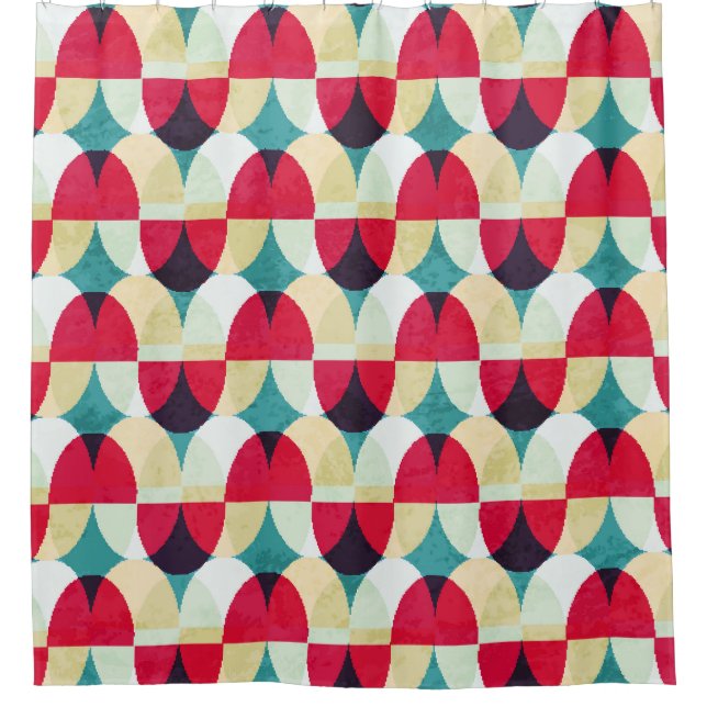 Vintage circle, seamless abstract pattern. (Front)