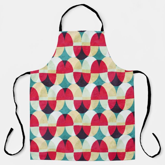 Vintage circle, seamless abstract pattern. apron (Front)