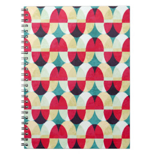 Vintage circle, seamless abstract pattern. notebook