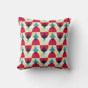 Vintage circle, seamless abstract pattern. throw pillow