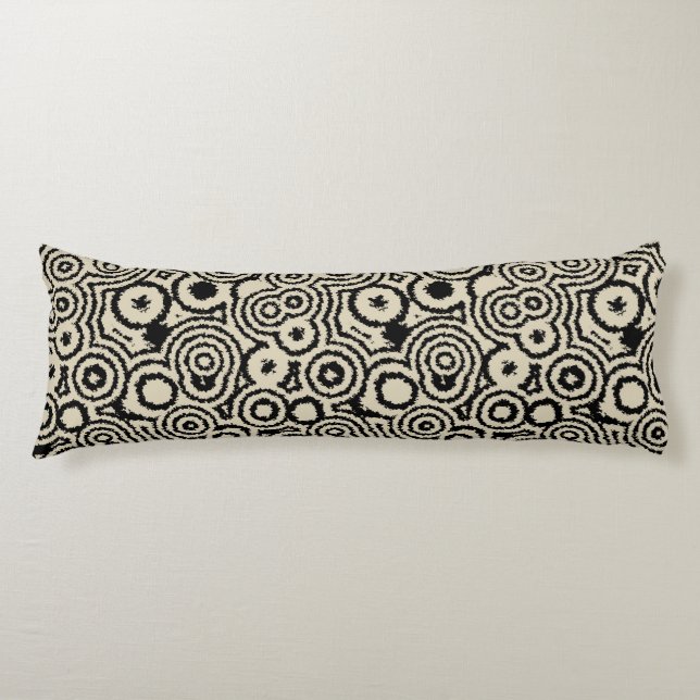 Vintage Circles Body Pillow (Front)