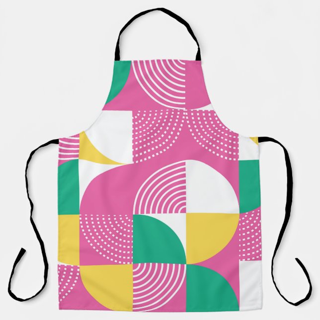 Vintage Circles: Graphic Harmony. Apron (Front)