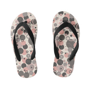 Vintage Circles Kid's Flip Flops