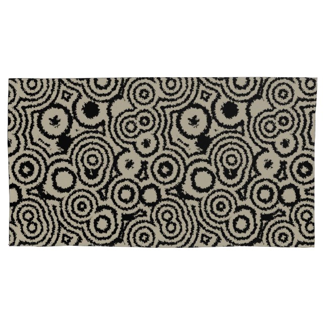 Vintage Circles Pillowcase (Front-Left)