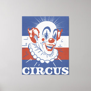 Vintage Circus Advertisement  Canvas Print