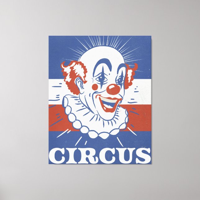 Vintage Circus Advertisement  Canvas Print (Front)