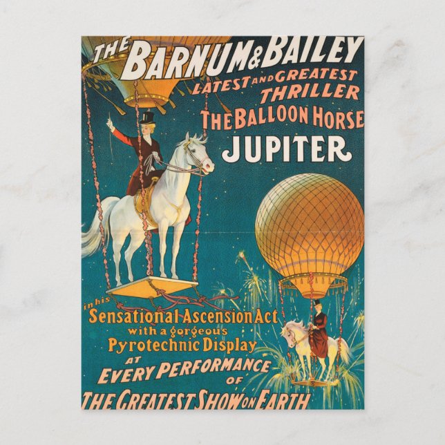 Vintage : circus Barnum & Bailey - Postcard (Front)