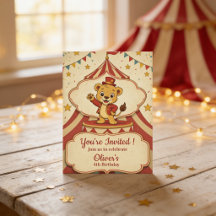 Vintage Circus Birthday Party Personalized