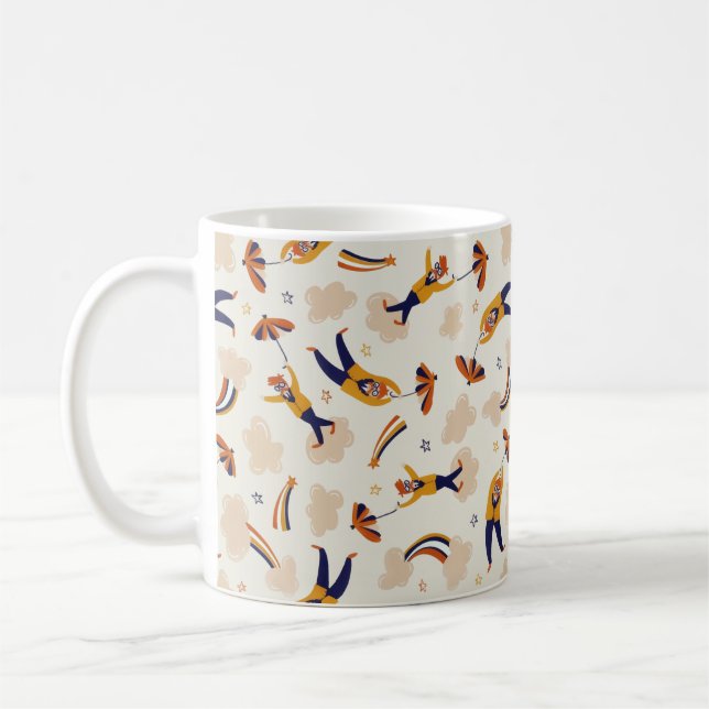 Vintage Circus Carnival Clown Party Coffee Mug (Left)
