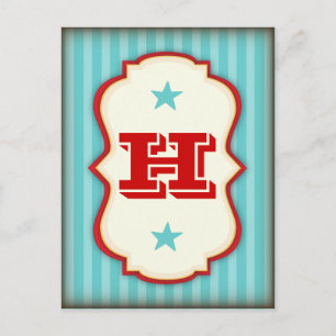 Vintage Circus Carnival Make Your Own DIY Banner Postcard