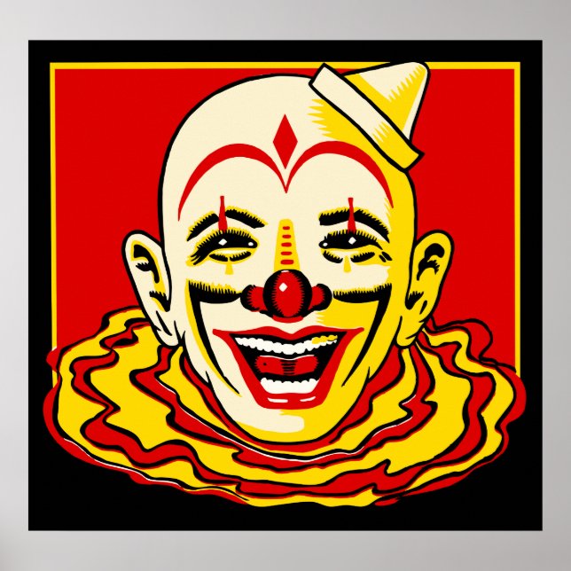 Vintage Circus Clown Poster (Front)