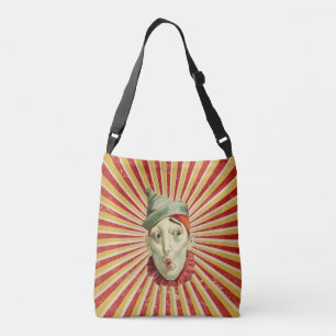 Vintage Circus Clowns Crossbody Bag