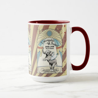 Vintage circus elephant performing animal French Mug