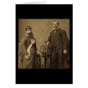 Vintage Circus Freak Bearded Lady