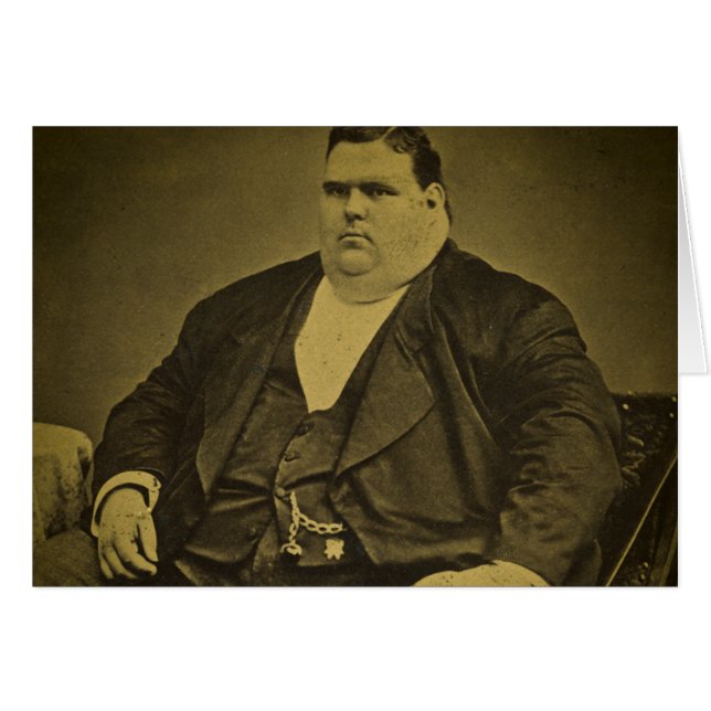 Vintage Circus Freak Sideshow Fat Man (Front Horizontal)