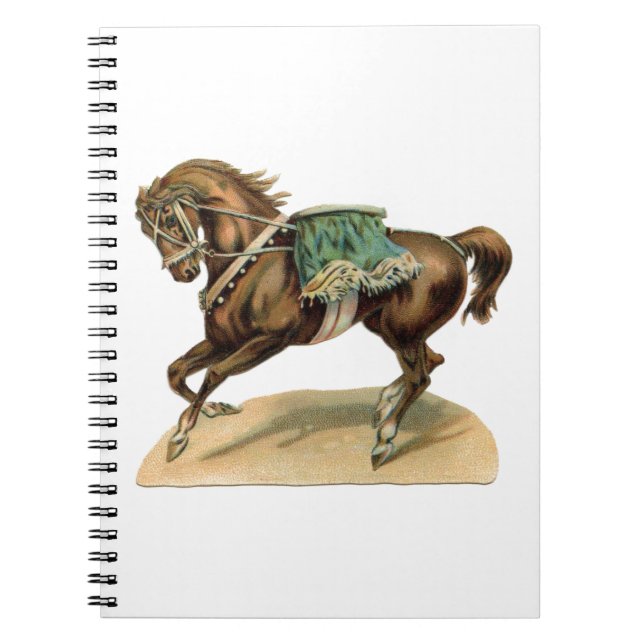 Vintage Circus Horse Notebook (Front)