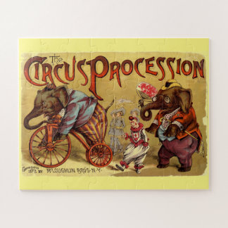 Vintage Circus Illustration Art Old Antique Jigsaw Puzzle