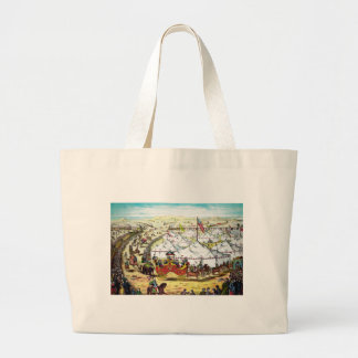 Vintage Circus Parade Large Tote Bag