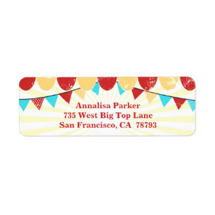 Vintage Circus personalized address label