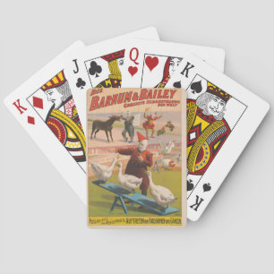 Vintage circus playing cards