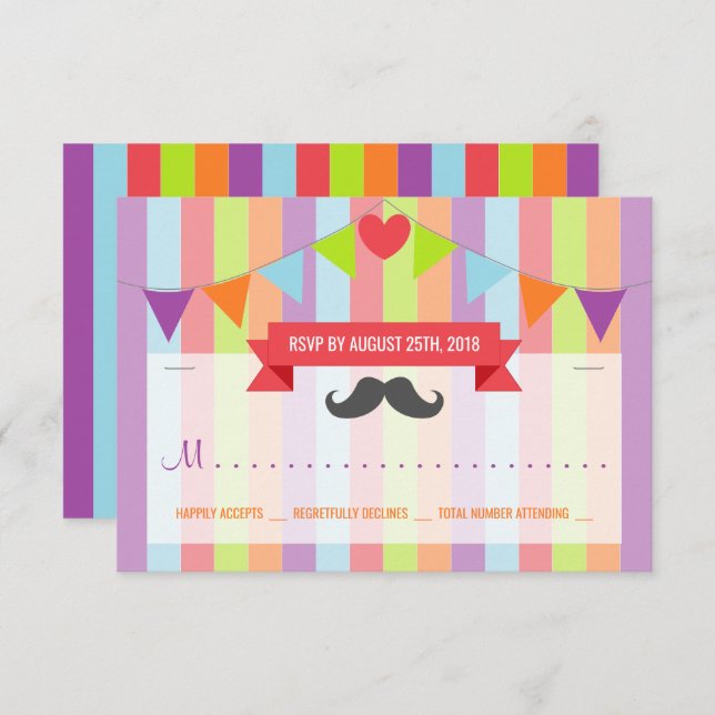 Vintage Circus Poster Children's Birthday RSVP Invitation (Front/Back)