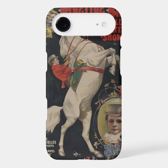 Vintage Circus Poster iphone cases (Back)