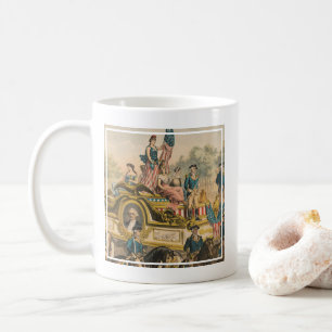 Vintage Circus Poster Showing Parade Float Coffee Mug