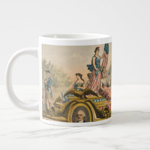 Vintage Circus Poster Showing Parade Float Large Coffee Mug