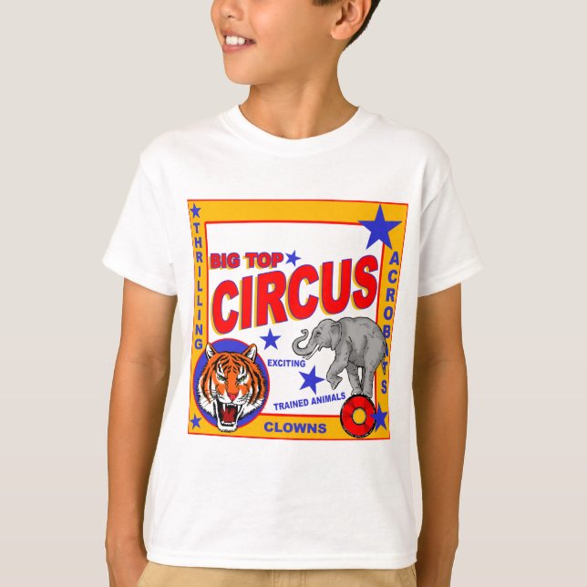 Vintage Circus Poster T-Shirt (Front)