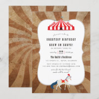 Vintage Circus Themed Birthday Party