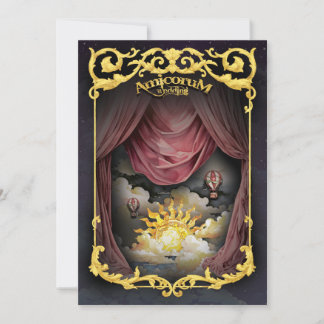 Vintage Circus Whimsical Wedding Invitation