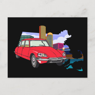 Vintage Citroen DS 19 Der Hcht  Postcard