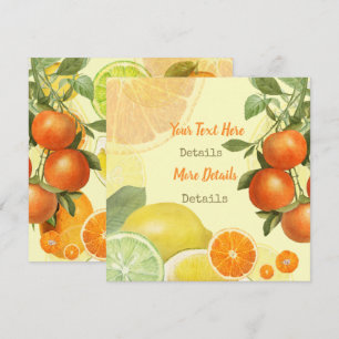 Vintage Citrus Save The Date