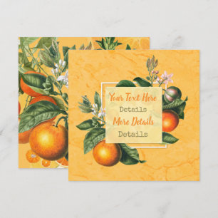 Vintage Citrus Save The Date